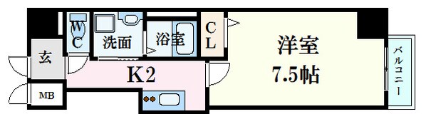 本川町駅 徒歩2分 7階の物件間取画像